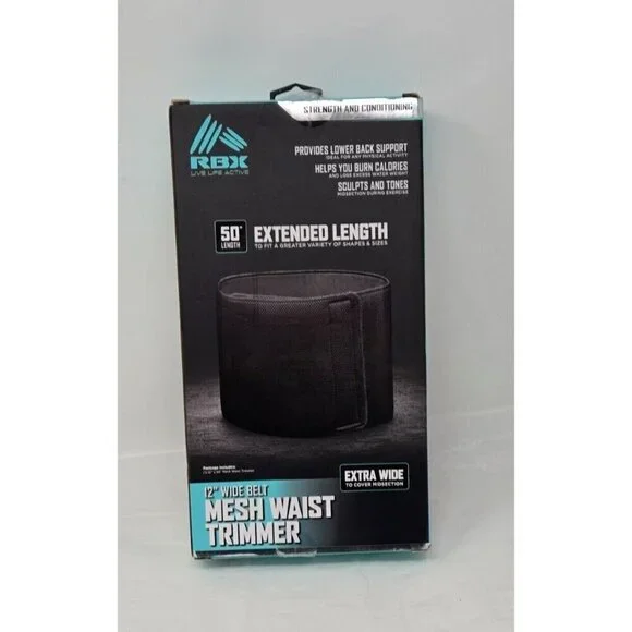 RBX Mesh Waist Trimmer 12” extended length belt 50" length - Picture 6 of 6